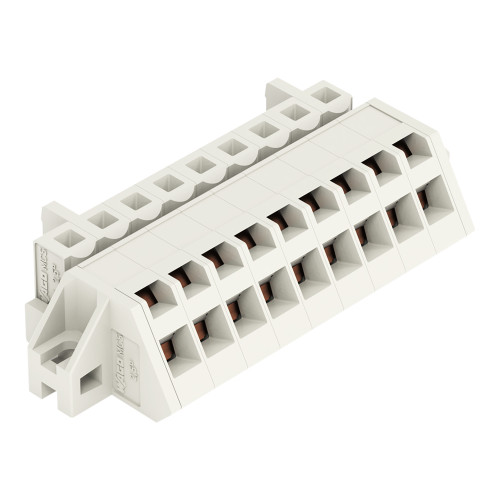 1-conductor female connector, angled, CAGE CLAMP&reg;, 2.5 mm&sup2;, light gray