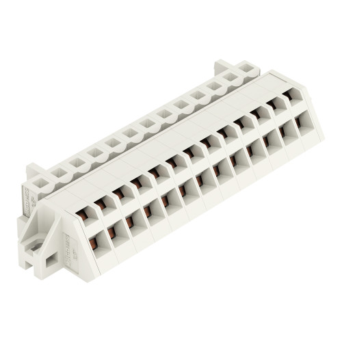 1-conductor female connector, angled, CAGE CLAMP&reg;, 2.5 mm&sup2;, light gray
