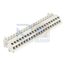1-conductor female connector, angled, CAGE CLAMP&reg;, 2.5 mm&sup2;, light gray
