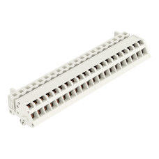 1-conductor female connector, angled, CAGE CLAMP&reg;, 2.5 mm&sup2;, light gray