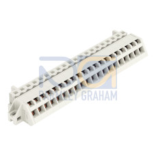 1-conductor female connector, angled, CAGE CLAMP&reg;, 2.5 mm&sup2;, light gray