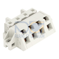 1-conductor female connector, angled, CAGE CLAMP&reg;, 2.5 mm&sup2;, light gray