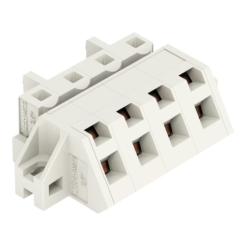 1-conductor female connector, angled, CAGE CLAMP&reg;, 2.5 mm&sup2;, light gray
