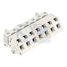 1-conductor female connector, angled, CAGE CLAMP&reg;, 2.5 mm&sup2;, light gray