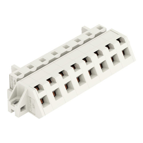 1-conductor female connector, angled, CAGE CLAMP&reg;, 2.5 mm&sup2;, light gray