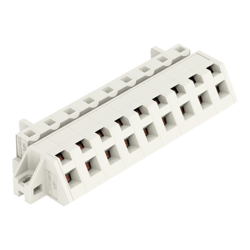 1-conductor female connector, angled, CAGE CLAMP&reg;, 2.5 mm&sup2;, light gray