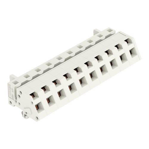 1-conductor female connector, angled, CAGE CLAMP&reg;, 2.5 mm&sup2;, light gray
