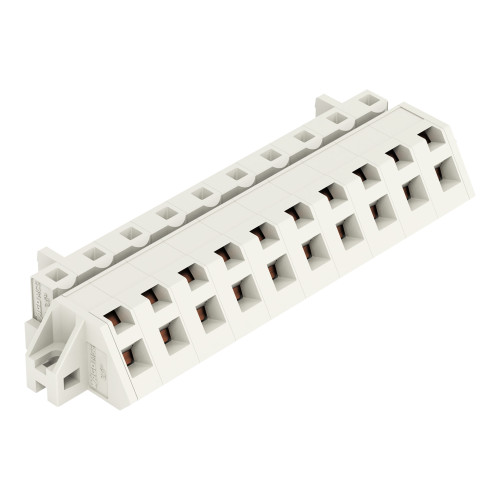 1-conductor female connector, angled, CAGE CLAMP&reg;, 2.5 mm&sup2;, light gray