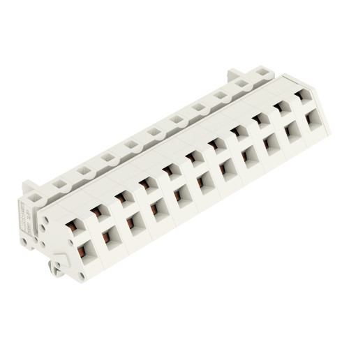 1-conductor female connector, angled, CAGE CLAMP&reg;, 2.5 mm&sup2;, light gray