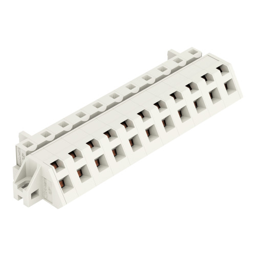 1-conductor female connector, angled, CAGE CLAMP&reg;, 2.5 mm&sup2;, light gray