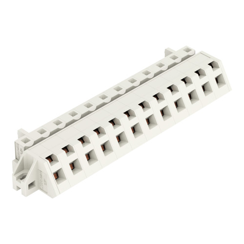 1-conductor female connector, angled, CAGE CLAMP&reg;, 2.5 mm&sup2;, light gray