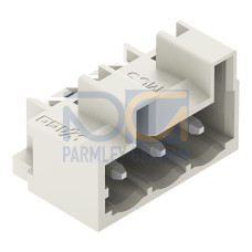 THT male header, 1.2 x 1.2 mm solder pin, angled, light gray