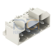 THT male header, 1.2 x 1.2 mm solder pin, angled, light gray