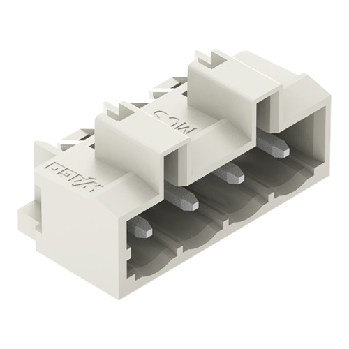 THT male header, 1.2 x 1.2 mm solder pin, angled, light gray