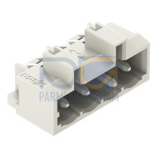 THT male header, 1.2 x 1.2 mm solder pin, angled, light gray