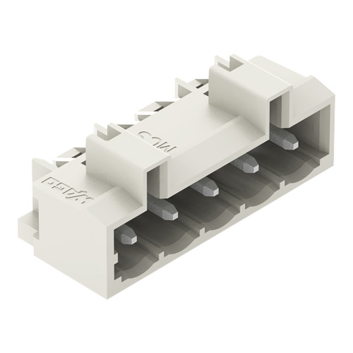 THT male header, 1.2 x 1.2 mm solder pin, angled, light gray