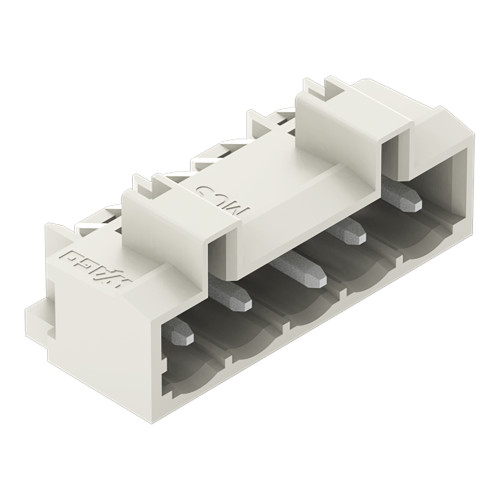 THT male header, 1.2 x 1.2 mm solder pin, angled, light gray