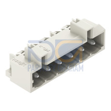 THT male header, 1.2 x 1.2 mm solder pin, angled, light gray