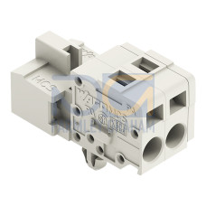 1-conductor male connector, CAGE CLAMP&reg;, 2.5 mm&sup2;, light gray