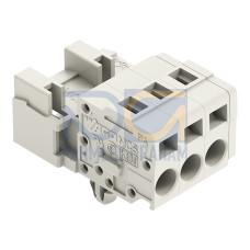 1-conductor male connector, CAGE CLAMP&reg;, 2.5 mm&sup2;, light gray