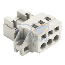 1-conductor male connector, CAGE CLAMP&reg;, 2.5 mm&sup2;, light gray