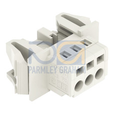 1-conductor male connector, CAGE CLAMP&reg;, 2.5 mm&sup2;, light gray