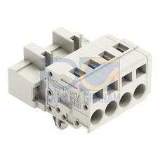1-conductor male connector, CAGE CLAMP&reg;, 2.5 mm&sup2;, light gray