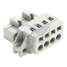 1-conductor male connector, CAGE CLAMP&reg;, 2.5 mm&sup2;, light gray