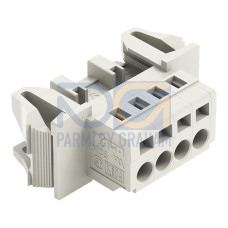 1-conductor male connector, CAGE CLAMP&reg;, 2.5 mm&sup2;, light gray