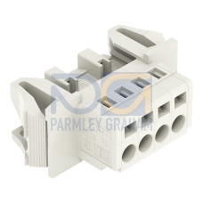 1-conductor male connector, CAGE CLAMP&reg;, 2.5 mm&sup2;, light gray