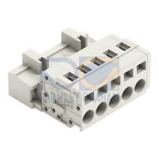 1-conductor male connector, CAGE CLAMP&reg;, 2.5 mm&sup2;, light gray