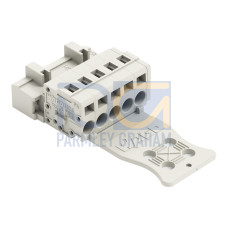 1-conductor male connector, CAGE CLAMP&reg;, 2.5 mm&sup2;, light gray