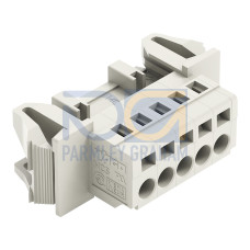 1-conductor male connector, CAGE CLAMP&reg;, 2.5 mm&sup2;, light gray