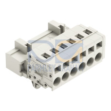 1-conductor male connector, CAGE CLAMP&reg;, 2.5 mm&sup2;, light gray