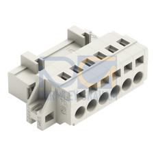 1-conductor male connector, CAGE CLAMP&reg;, 2.5 mm&sup2;, light gray