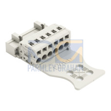 1-conductor male connector, CAGE CLAMP&reg;, 2.5 mm&sup2;, light gray