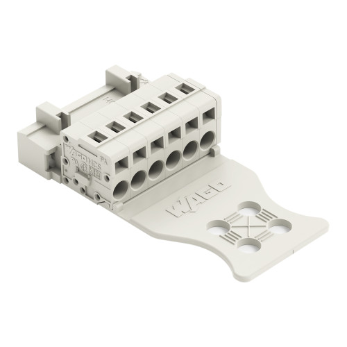 1-conductor male connector, CAGE CLAMP&reg;, 2.5 mm&sup2;, light gray