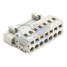 1-conductor male connector, CAGE CLAMP&reg;, 2.5 mm&sup2;, light gray