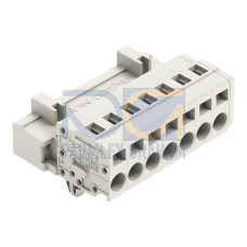 1-conductor male connector, CAGE CLAMP&reg;, 2.5 mm&sup2;, light gray
