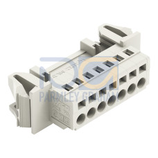 1-conductor male connector, CAGE CLAMP&reg;, 2.5 mm&sup2;, light gray