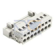 1-conductor male connector, CAGE CLAMP&reg;, 2.5 mm&sup2;, light gray