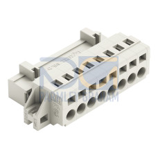 1-conductor male connector, CAGE CLAMP&reg;, 2.5 mm&sup2;, light gray