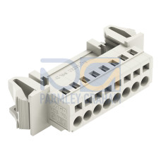 1-conductor male connector, CAGE CLAMP&reg;, 2.5 mm&sup2;, light gray