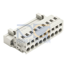 1-conductor male connector, CAGE CLAMP&reg;, 2.5 mm&sup2;, light gray
