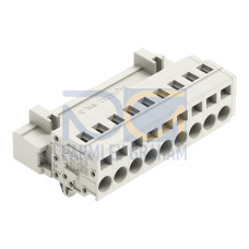 1-conductor male connector, CAGE CLAMP&reg;, 2.5 mm&sup2;, light gray