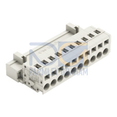 1-conductor male connector, CAGE CLAMP&reg;, 2.5 mm&sup2;, light gray