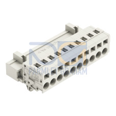1-conductor male connector, CAGE CLAMP&reg;, 2.5 mm&sup2;, light gray