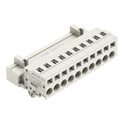 1-conductor male connector, CAGE CLAMP&reg;, 2.5 mm&sup2;, light gray