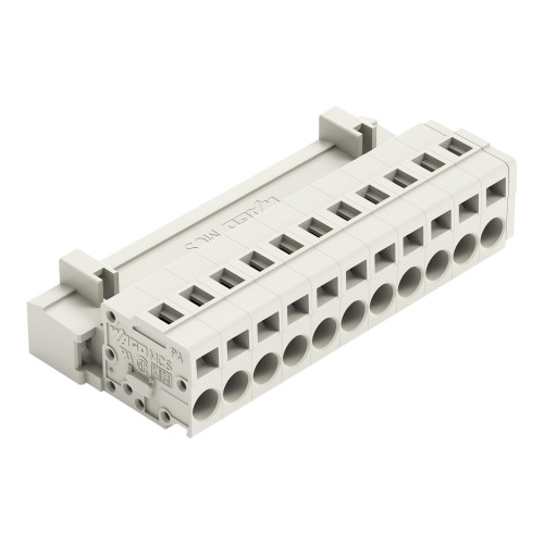 1-conductor male connector, CAGE CLAMP&reg;, 2.5 mm&sup2;, light gray
