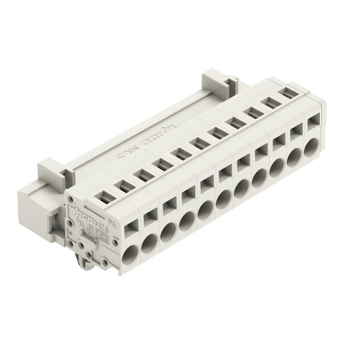 1-conductor male connector, CAGE CLAMP&reg;, 2.5 mm&sup2;, light gray